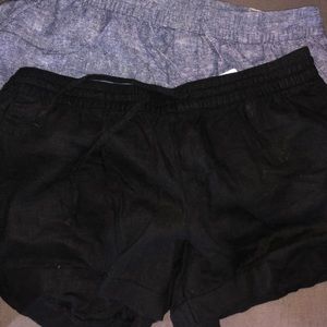 2 old navy linen blend shorts.  Size L